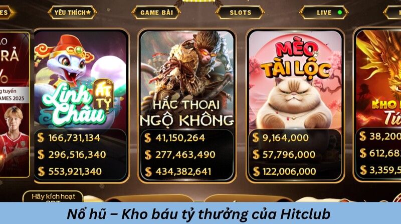Nổ hũ – Kho báu tỷ thưởng của Hitclub